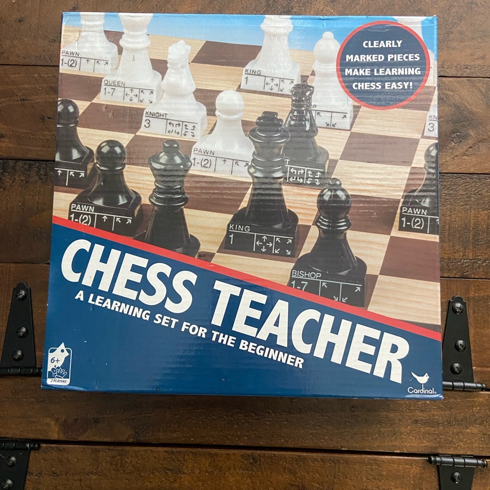 Chess Teacher Set for Kids - Black and White